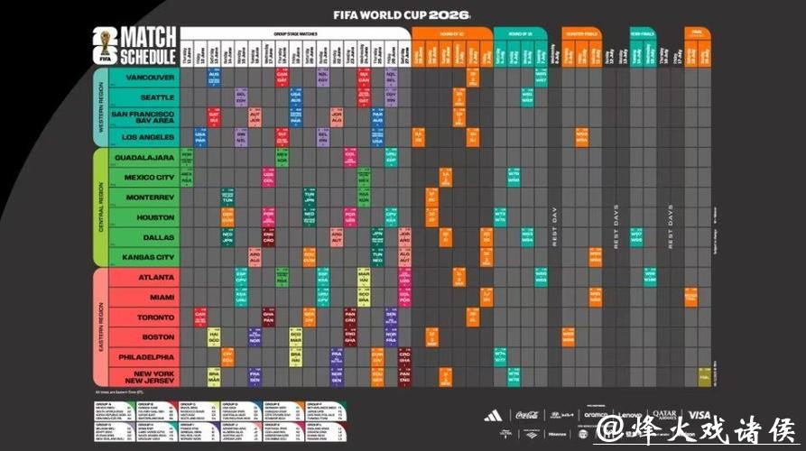 2026世界杯决赛时间安排与赛程详情